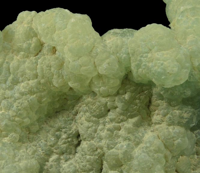 Prehnite with minor Apophyllite from Millington Quarry, Bernards Township, Somerset County, New Jersey