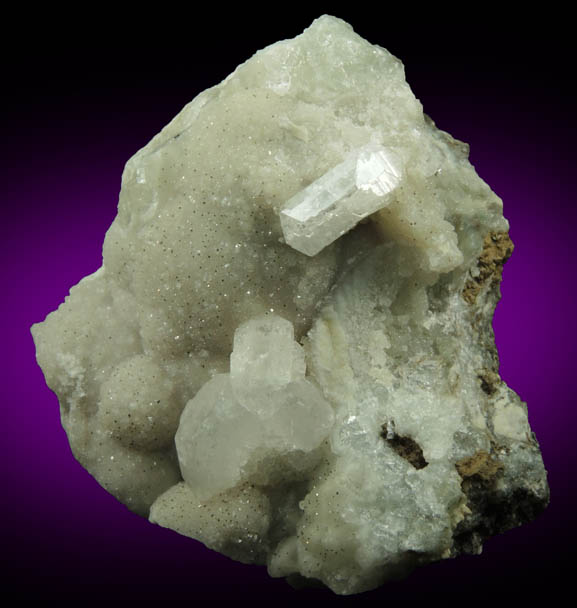 Datolite with Pyrite and Apophyllite from Millington Quarry, Bernards Township, Somerset County, New Jersey