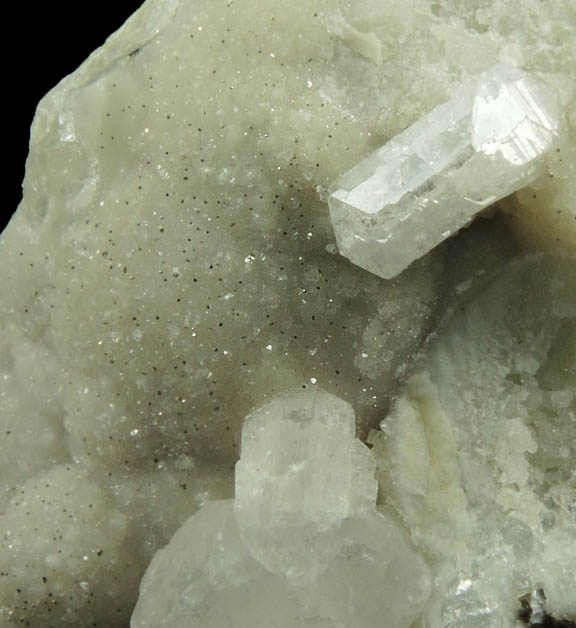 Datolite with Pyrite and Apophyllite from Millington Quarry, Bernards Township, Somerset County, New Jersey