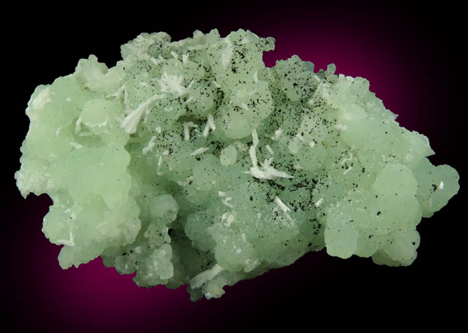 Prehnite pseudomorphs after Anhydrite with Laumontite from Upper New Street Quarry, Paterson, Passaic County, New Jersey