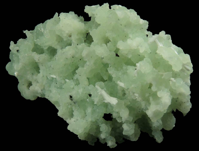 Prehnite pseudomorphs after Anhydrite with Laumontite from Upper New Street Quarry, Paterson, Passaic County, New Jersey