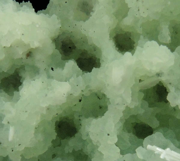 Prehnite pseudomorphs after Anhydrite with Laumontite from Upper New Street Quarry, Paterson, Passaic County, New Jersey