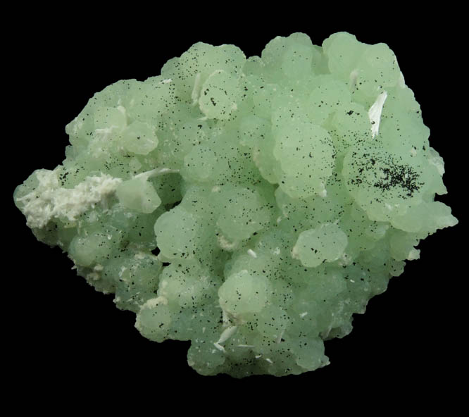 Prehnite pseudomorphs after Anhydrite with Laumontite from Upper New Street Quarry, Paterson, Passaic County, New Jersey