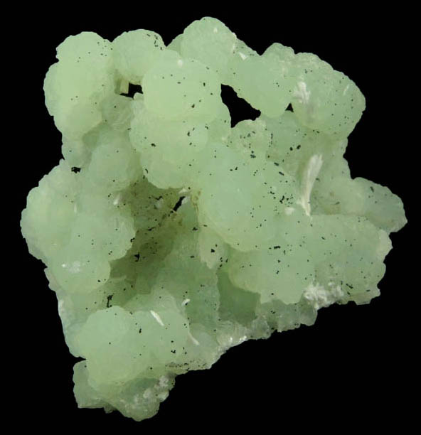 Prehnite pseudomorphs after Anhydrite with Chlorite and Laumontite from Upper New Street Quarry, Paterson, Passaic County, New Jersey