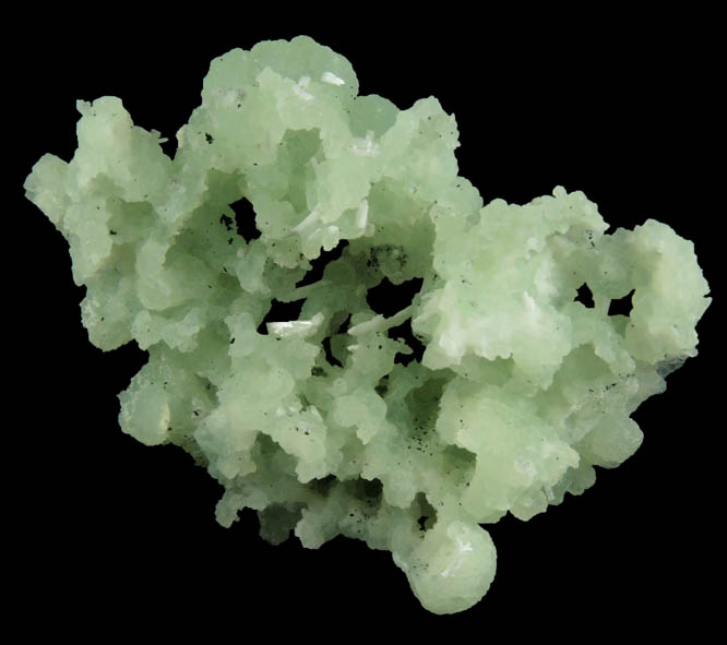 Prehnite pseudomorphs after Anhydrite with Laumontite from Upper New Street Quarry, Paterson, Passaic County, New Jersey