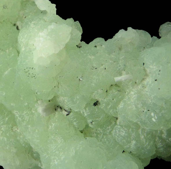 Prehnite pseudomorphs after Anhydrite with Laumontite from Upper New Street Quarry, Paterson, Passaic County, New Jersey