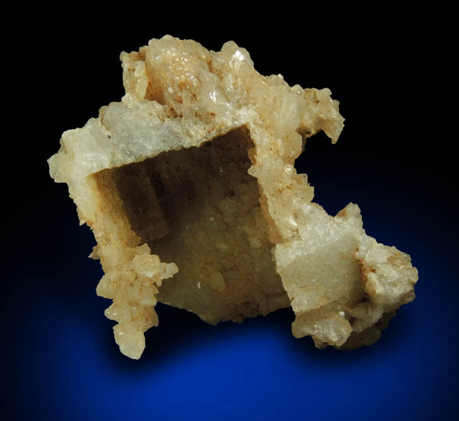 Quartz pseudomorphs after Anhydrite from Upper New Street Quarry, Paterson, Passaic County, New Jersey