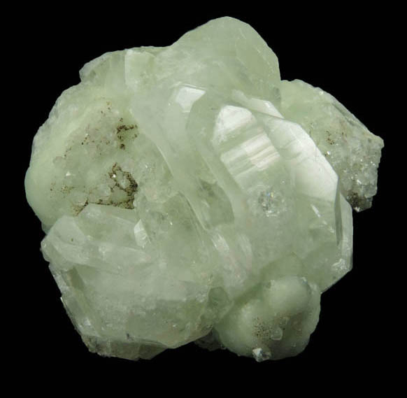 Apophyllite on Prehnite from Millington Quarry, Bernards Township, Somerset County, New Jersey