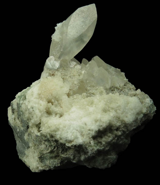 Calcite on Datolite from Millington Quarry, Bernards Township, Somerset County, New Jersey