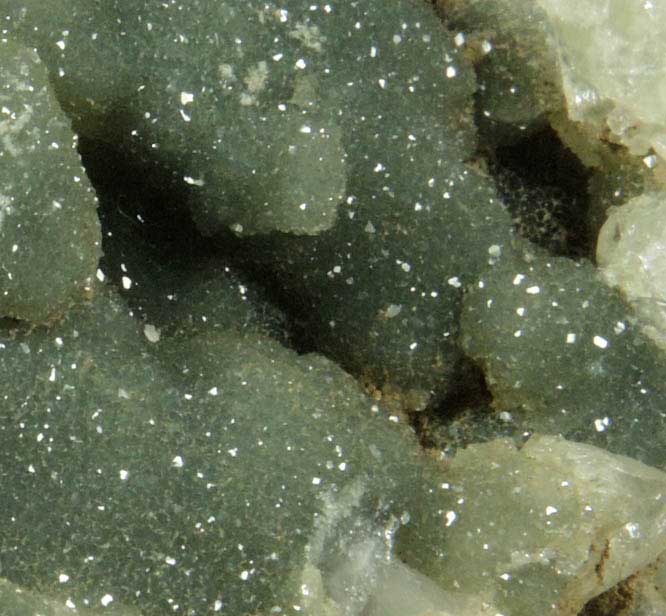 Apophyllite over Datolite from Millington Quarry, Bernards Township, Somerset County, New Jersey