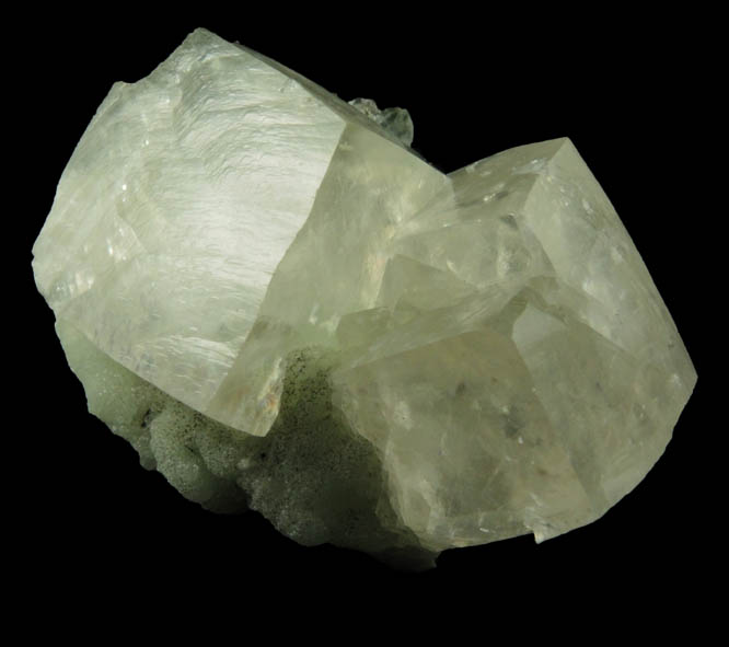 Calcite with minor Prehnite from Millington Quarry, Bernards Township, Somerset County, New Jersey