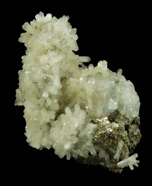 Stilbite, Apophyllite, Pyrite from Millington Quarry, Bernards Township, Somerset County, New Jersey