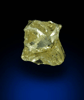 Diamond (0.24 carat fancy-yellow cubic cavernous rough diamond) from Mbuji-Mayi, 300 km east of Tshikapa, Democratic Republic of the Congo