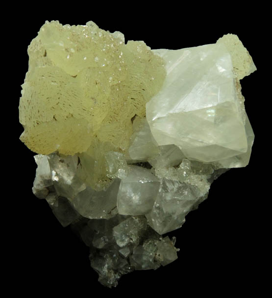 Calcite, Prehnite, Apophyllite from Millington Quarry, Bernards Township, Somerset County, New Jersey