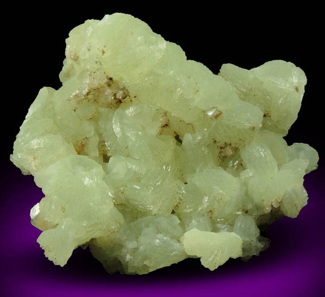 Prehnite pseudomorphs after Anhydrite from Millington Quarry, Bernards Township, Somerset County, New Jersey