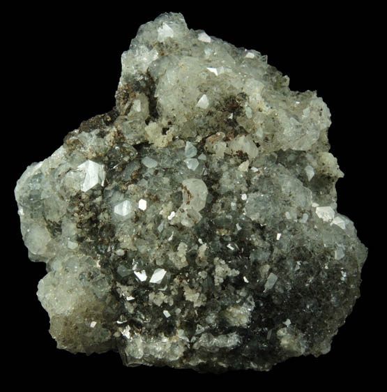 Apophyllite over Prehnite from Millington Quarry, Bernards Township, Somerset County, New Jersey