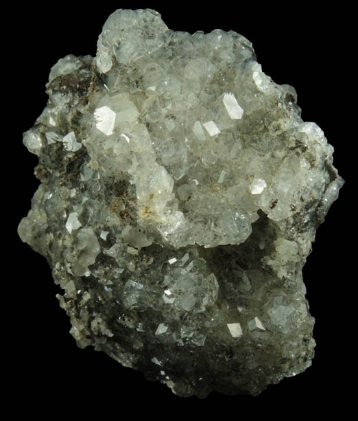 Apophyllite over Prehnite from Millington Quarry, Bernards Township, Somerset County, New Jersey