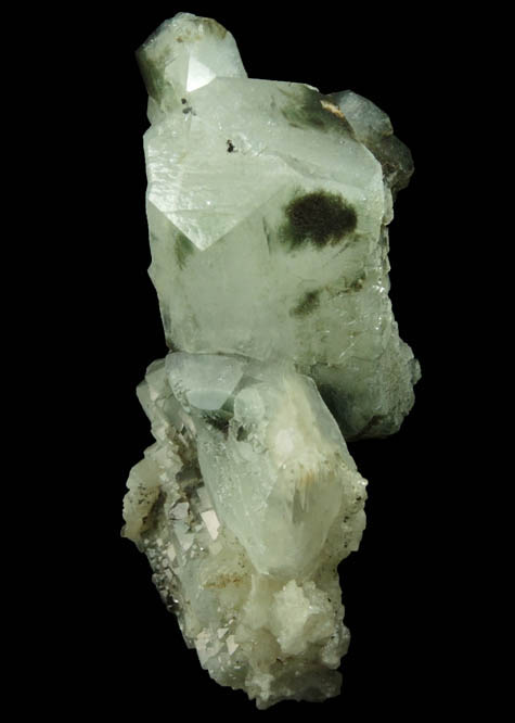 Apophyllite with Chlorite inclusions plus Calcite from Millington Quarry, Bernards Township, Somerset County, New Jersey