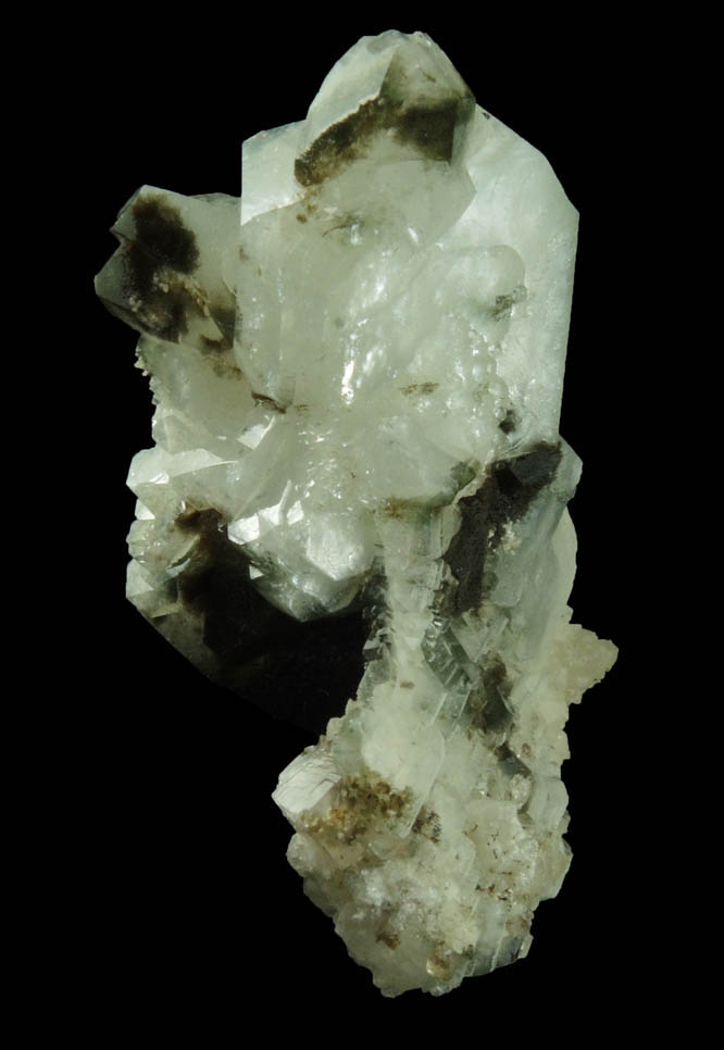 Apophyllite with Chlorite inclusions plus Calcite from Millington Quarry, Bernards Township, Somerset County, New Jersey