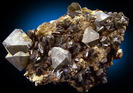 Sphalerite, Galena on matrix from Mid-Continent Mine, Picher, Oklahoma