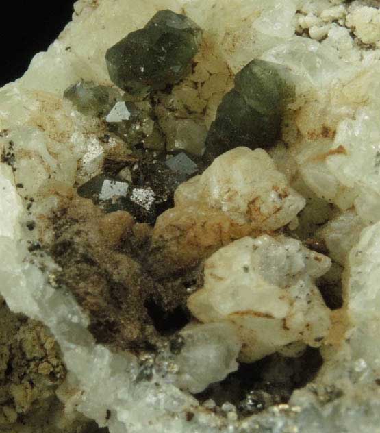 Apophyllite on Datolite from Millington Quarry, Bernards Township, Somerset County, New Jersey