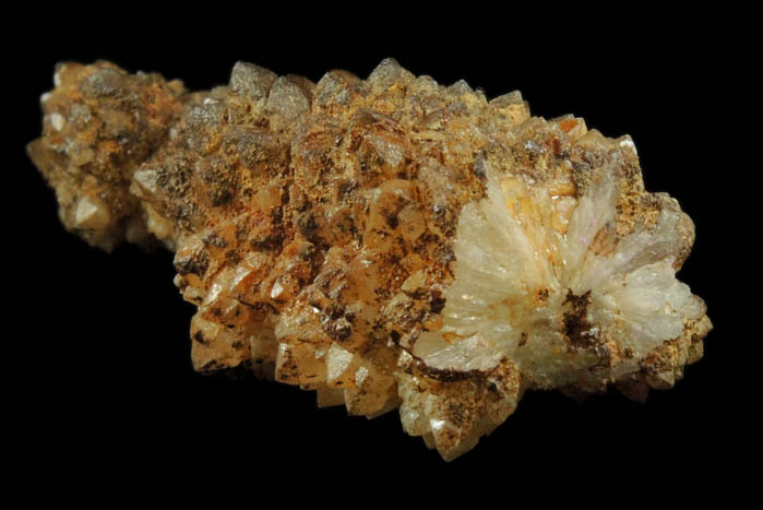 Quartz over Quartz pseudomorphs after Laumontite from Diamond Ledge, Stafford Springs, Tolland County, Connecticut