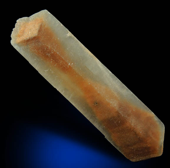 Gypsum var. Selenite with hour-glass shaped zoning from Great Salt Plains, near Jet, Alfalfa County, Oklahoma