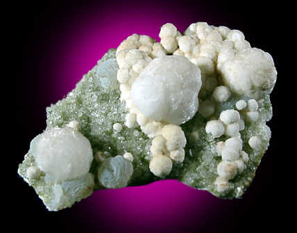 Gyrolite, Prehnite, Quartz from Bombay, India