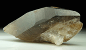 Quartz var. Smoky Quartz (with rare crystal faces) from Lake George District, Park County, Colorado