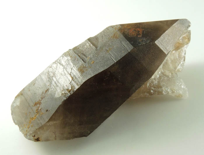 Quartz var. Smoky Quartz (with rare crystal faces) from Lake George District, Park County, Colorado