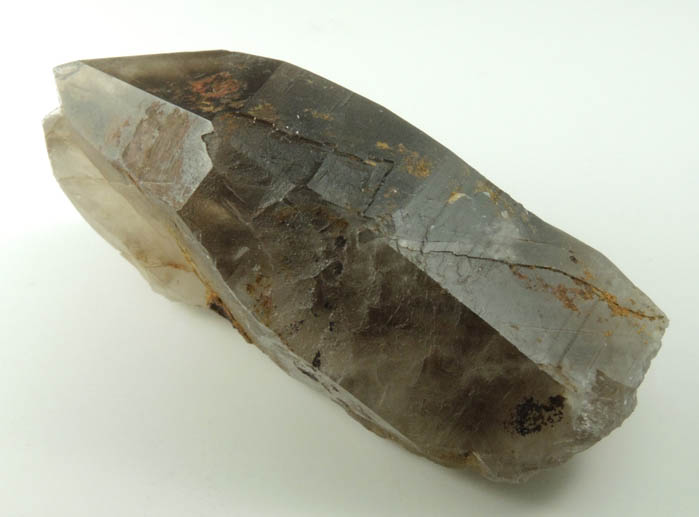 Quartz var. Smoky Quartz (with rare crystal faces) from Lake George District, Park County, Colorado