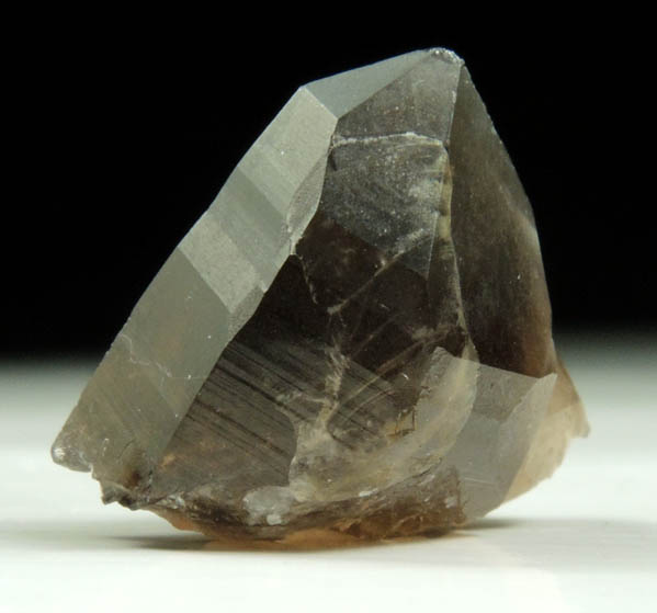 Quartz var. Smoky Quartz (with rare crystal faces) from Lake George District, Park County, Colorado