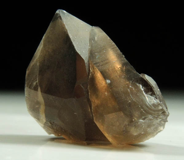 Quartz var. Smoky Quartz (with rare crystal faces) from Lake George District, Park County, Colorado