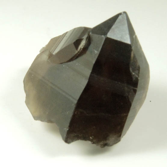 Quartz var. Smoky Quartz (with rare crystal faces) from Lake George District, Park County, Colorado