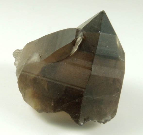 Quartz var. Smoky Quartz (with rare crystal faces) from Lake George District, Park County, Colorado