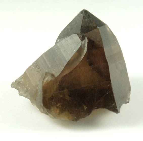 Quartz var. Smoky Quartz (with rare crystal faces) from Lake George District, Park County, Colorado