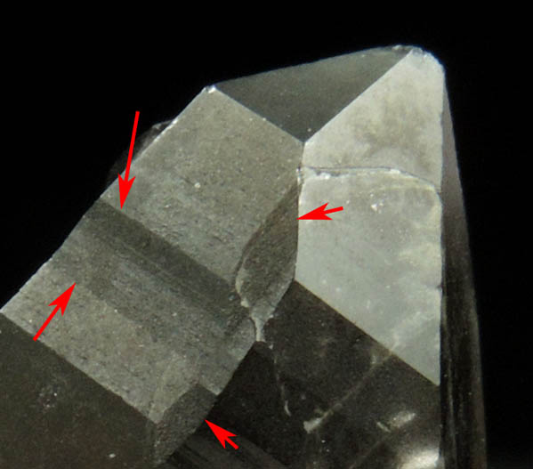 Quartz var. Smoky Quartz (with rare crystal faces) from Lake George District, Park County, Colorado