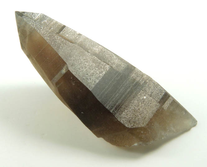 Quartz var. Smoky Quartz (with rare crystal faces) from Lake George District, Park County, Colorado