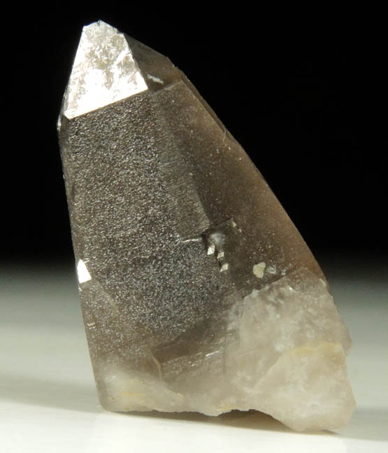 Quartz var. Smoky Quartz (with rare crystal faces) from Lake George District, Park County, Colorado