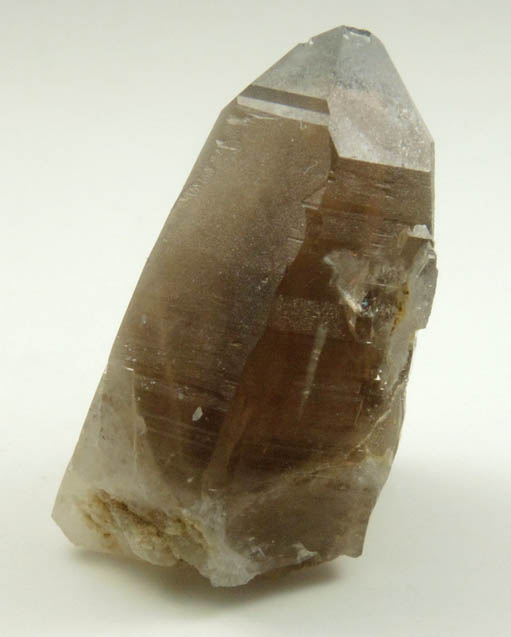 Quartz var. Smoky Quartz (with rare crystal faces) from Lake George District, Park County, Colorado