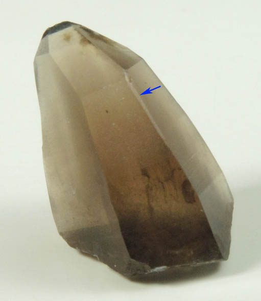 Quartz var. Smoky Quartz (with rare crystal faces) from Lake George District, Park County, Colorado