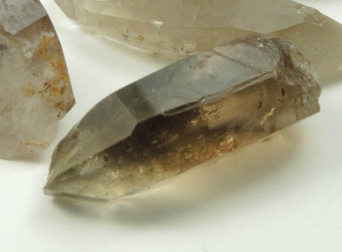 Quartz var. Smoky Quartz (7 crystals) from North Moat Mountain, Bartlett, Carroll County, New Hampshire