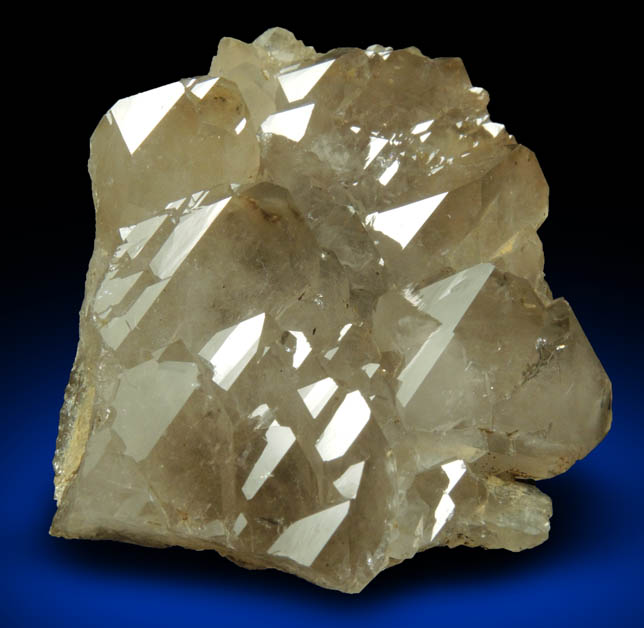 Quartz var. Smoky Quartz (parallel crystals) from North Moat Mountain, Bartlett, Carroll County, New Hampshire