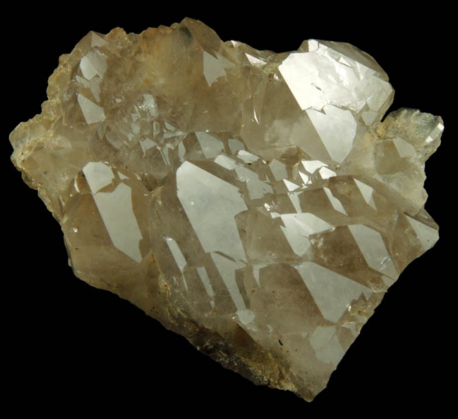 Quartz var. Smoky Quartz (parallel crystals) from North Moat Mountain, Bartlett, Carroll County, New Hampshire