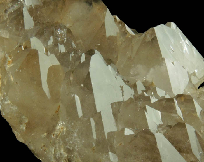 Quartz var. Smoky Quartz (parallel crystals) from North Moat Mountain, Bartlett, Carroll County, New Hampshire