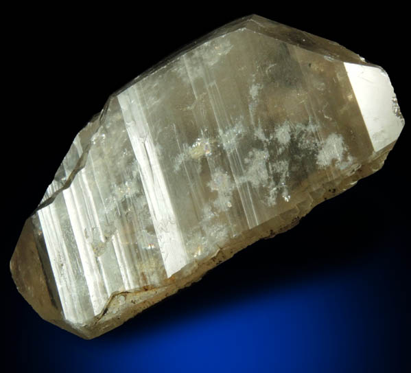 Quartz var. Smoky Quartz (doubly terminated crystal) from North Moat Mountain, Bartlett, Carroll County, New Hampshire