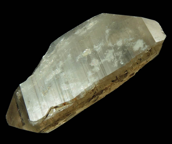 Quartz var. Smoky Quartz (doubly terminated crystal) from North Moat Mountain, Bartlett, Carroll County, New Hampshire