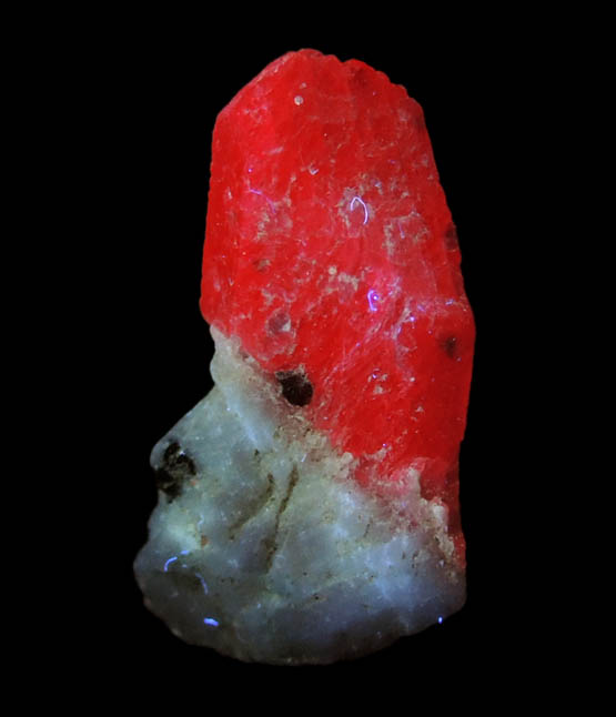 Corundum var. Ruby from Mogok District, 115 km NNE of Mandalay, Mandalay Division, Myanmar (Burma)