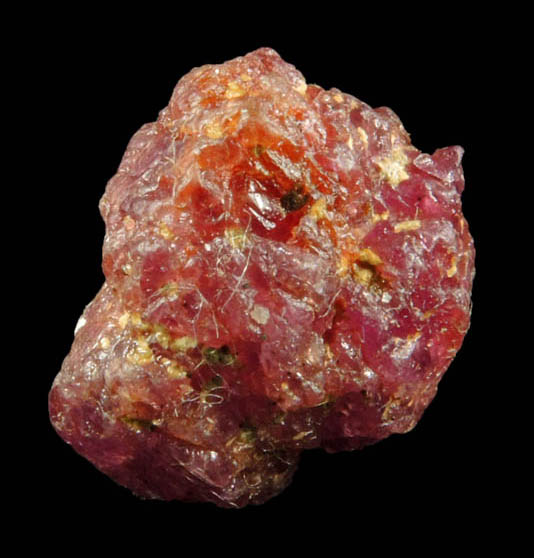 Corundum var. Ruby from Mogok District, 115 km NNE of Mandalay, Mandalay Division, Myanmar (Burma)