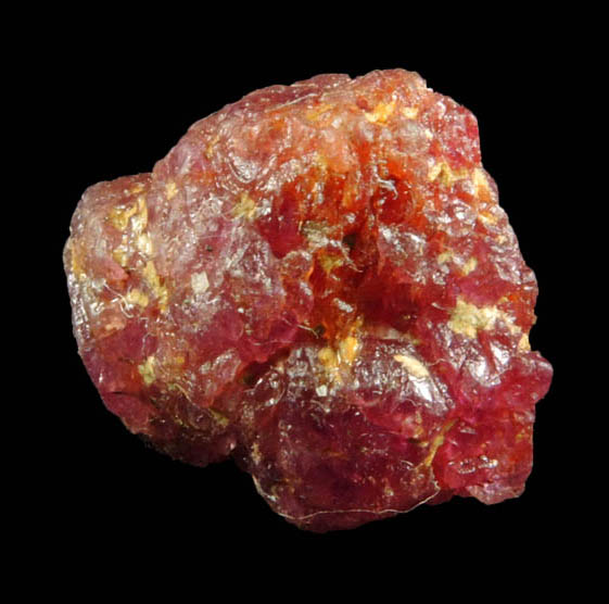 Corundum var. Ruby from Mogok District, 115 km NNE of Mandalay, Mandalay Division, Myanmar (Burma)